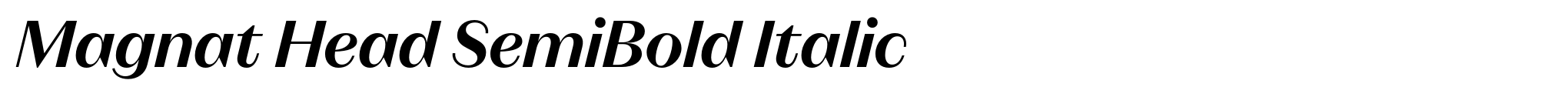 Magnat Head SemiBold Italic image